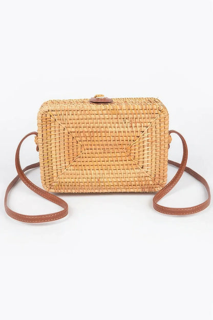 Crossbody Bamboo Box Bag