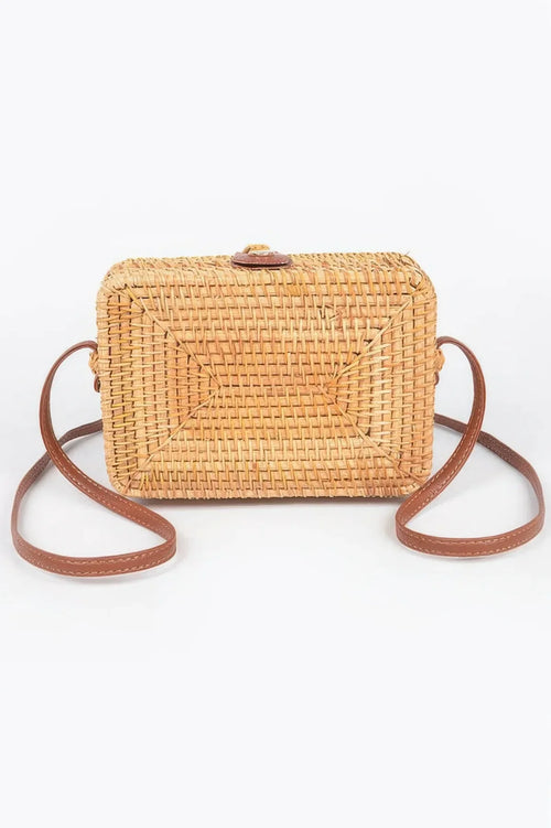Crossbody Bamboo Box Bag