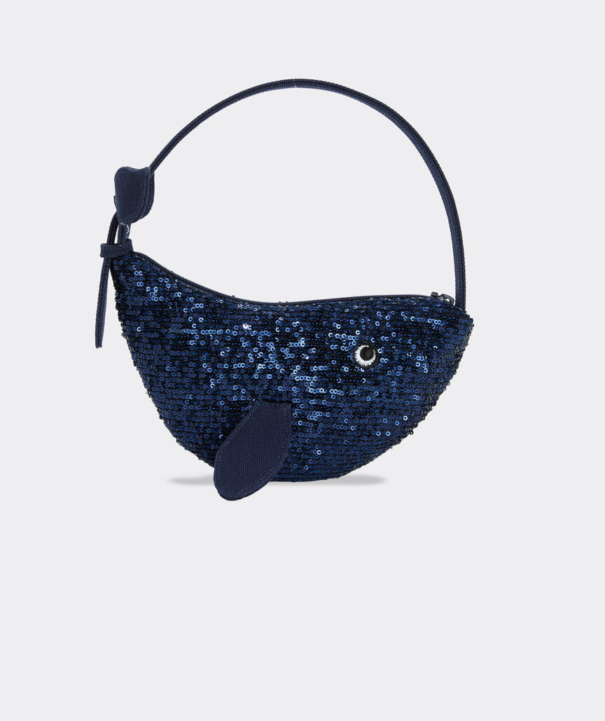 Girls' Sequin Whale Bag